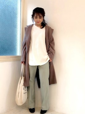 「SRIC（スリック）のアイテム」を使った、Makiさん（レディース・156cm）の冬コーディネート