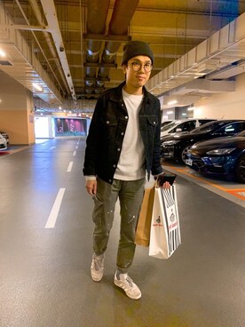 「VANS（バンズ）のアイテム（ニットキャップ/ビーニー）」を使った、karstenさん（メンズ・167cm）の冬コーディネート