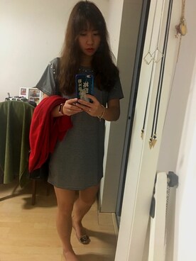 「working style」｜「アイテム（その他アウター）」を使った、T i n a.さん（レディース・166cm）の冬コーディネート