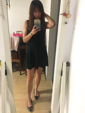 「Monica Vinader（モニカ ヴィナダー）のアイテム」を使った、T i n a.さん（レディース・166cm）の冬コーディネート