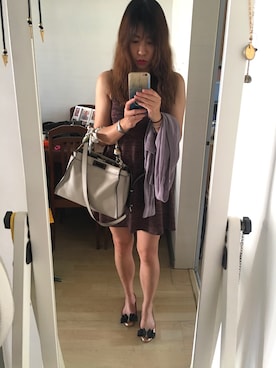 「stradivarius（ストラディバリウス）のアイテム（ワンピース/ドレス）」を使った、T i n a.さん（レディース・166cm）の冬コーディネート