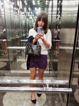 「lady」｜「アイテム（スリッポン）」を使った、T i n a.さん（レディース・166cm）の春コーディネート