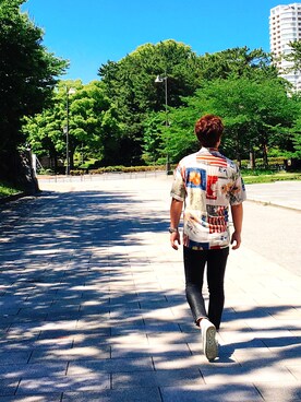 「White Flags（ホワイトフラッグス）のアイテム」を使った、KIMIHARUさん（メンズ・175cm）の夏コーディネート