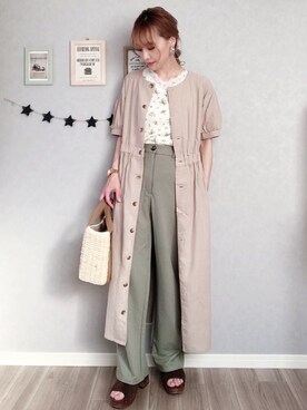 𝚢𝚞𝚖𝚒𝚗𝚌𝚘.𓈒𓆸さん（レディース・154cm）の春コーディネート