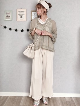 𝚢𝚞𝚖𝚒𝚗𝚌𝚘.𓈒𓆸さん(レディース・154cm)の春コーディネート