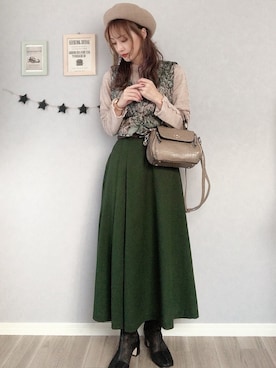 𝚢𝚞𝚖𝚒𝚗𝚌𝚘.𓈒𓆸さん（レディース・154cm）の秋コーディネート