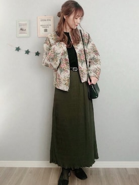 𝚢𝚞𝚖𝚒𝚗𝚌𝚘.𓈒𓆸さん(レディース・154cm)の冬コーディネート