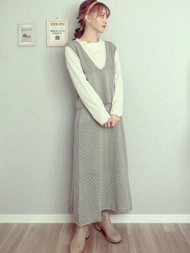 𝚢𝚞𝚖𝚒𝚗𝚌𝚘.𓈒𓆸さん（レディース・154cm）の冬コーディネート