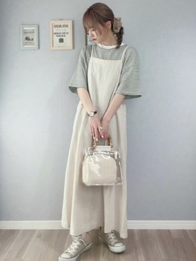 𝚢𝚞𝚖𝚒𝚗𝚌𝚘.𓈒𓆸さん（レディース・154cm）の夏コーディネート