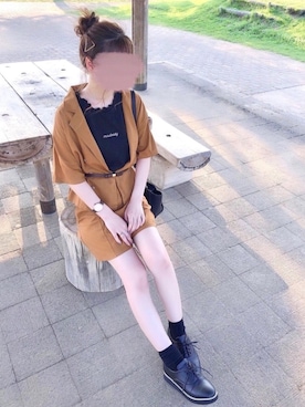 お月 ⸝⋆さん（レディース・160cm）の夏コーディネート