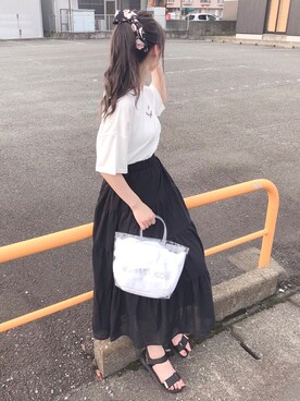 お月 ⸝⋆さん（レディース・160cm）の夏コーディネート