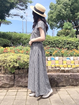 お月 ⸝⋆さん(レディース・160cm)の夏コーディネート