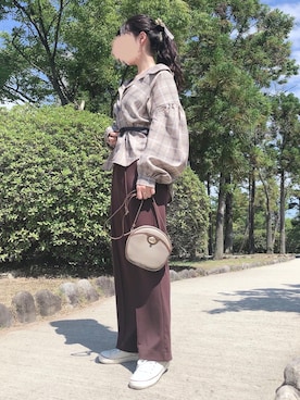 お月 ⸝⋆さん（レディース・160cm）の秋コーディネート