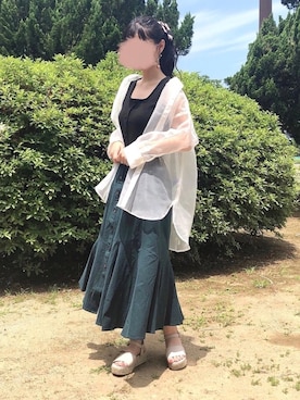 「FUN.TRINITY（ファン トリニティー）のアイテム」を使った、お月 ⸝⋆さん（レディース・160cm）の夏コーディネート