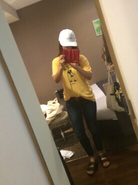 「Ungrid（アングリッド）のインディゴフレイドヘムストスリ（デニムパンツ）」を使った、azuさん（レディース・154cm）の冬コーディネート