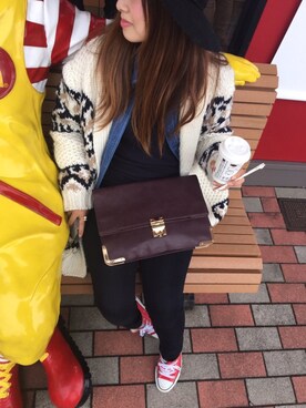 azuさん（レディース・154cm）の冬コーディネート