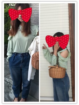 azuさん（レディース・154cm）の春コーディネート