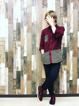 「チャイハネ（チャイハネ）のアイテム（シャツ/ブラウス）」を使った、takahiroshishidoさん（メンズ・170cm）の秋コーディネート