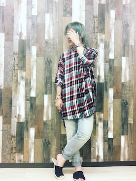 「チャイハネ（チャイハネ）のアイテム（シャツ/ブラウス）」を使った、takahiroshishidoさん（メンズ・170cm）の秋コーディネート