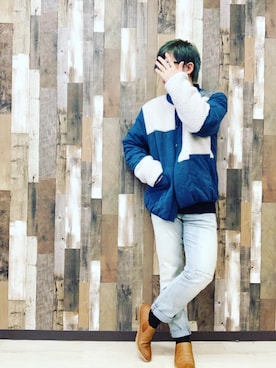 「チャイハネ（チャイハネ）のアイテム（その他アウター）」を使った、takahiroshishidoさん（メンズ・170cm）の秋コーディネート