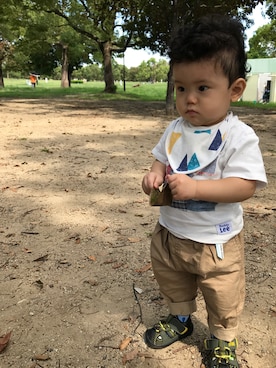 「Baddy Lee（バディリー）のアイテム」を使った、kentaroさん（キッズ・80cm）の秋コーディネート