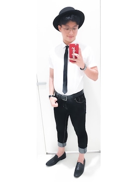 「TOPMAN（トップマン）のアイテム（フォーマルスーツ/小物）」を使った、Ryan 진치원 さん（メンズ・170cm）の冬コーディネート