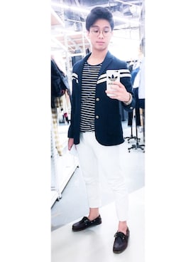 「ESPRIT（エスプリ）のアイテム（トップス）」を使った、Ryan 진치원 さん（メンズ・170cm）の夏コーディネート