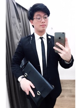 「アイテム（フォーマルスーツ/小物）」を使った、Ryan 진치원 さん（メンズ・170cm・20代）の春コーディネート