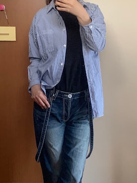 「CUE（キュウ）のアイテム」を使った、Nonomisakuさん（レディース・170cm）の春コーディネート