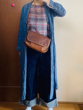 「平成最後のWEARISTAセンバツ」｜「アイテム（シャツワンピース）」を使った、Nonomisakuさん（レディース・170cm）の春コーディネート