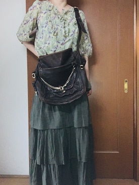 「平成最後のWEARISTAセンバツ」｜「アイテム（メッセンジャーバッグ）」を使った、Nonomisakuさん（レディース・170cm）の春コーディネート