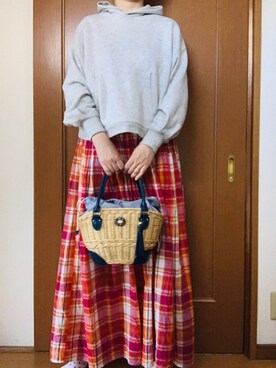 「4℃（ヨンドシー）のアイテム（バッグ）」を使った、Nonomisakuさん（レディース・170cm）の春コーディネート