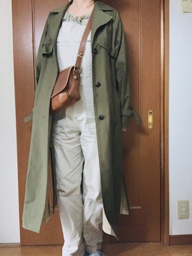 「MHL.（エムエイチエル）のアイテム（オールインワン・サロペット）」を使った、Nonomisakuさん（レディース・170cm）の春コーディネート