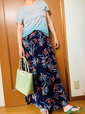 「リゾートスタイル」｜「アイテム（ビーチサンダル）」を使った、Nonomisakuさん（レディース・170cm）の夏コーディネート