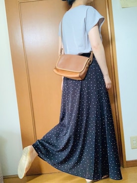 「マキシスカート」｜「アイテム（ビーチサンダル）」を使った、Nonomisakuさん（レディース・170cm）の夏コーディネート