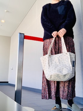 「スパンコール」｜「アイテム（スリッポン）」を使った、Nonomisakuさん（レディース・170cm）の冬コーディネート