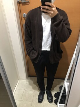 「ラブアンドピース2020」｜「アイテム（スラックス）」を使った、タコスさん（メンズ・165cm）の秋コーディネート