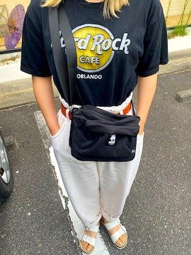 「Hard rock cafe」｜ひひひさん（レディース・153cm）の夏コーディネート