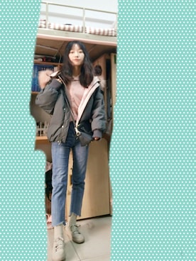「cache cache（カシュ カシュ）のアイテム（ジャケット/アウター）」を使った、corleoneさん（レディース・160cm）の冬コーディネート
