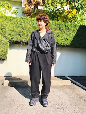 「KNOWLEDGEのアイテム」を使った、🐻ぽー🐻さん（レディース・160cm）の秋コーディネート