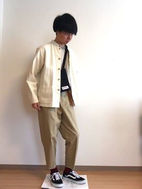 「MASTER&Co（マスターアンドコー）のアイテム（ファッション雑貨）」を使った、キノピーさん（メンズ・174cm）の春コーディネート