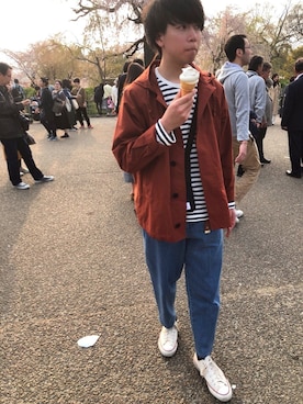 「MASTER&Co（マスターアンドコー）のアイテム（ファッション雑貨）」を使った、キノピーさん（メンズ・174cm）の春コーディネート