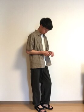 キノピーさんの「＜Steven Alan＞ O/D NYLON OX SUPER BAGGY TAPERED PANTS/パンツ」を使ったコーディネート