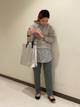 「RECOMMEND  ITEM STYLING」｜「アイテム（バレエシューズ）」を使った、sudoemiさん（レディース・160cm）の冬コーディネート