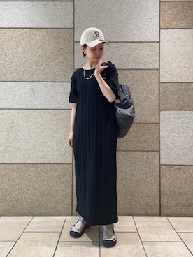 「NEW ERA（ニューエラ）の＜NEW ERA（ニューエラ）＞ T/W 9THIRTY LA/キャップ（キャップ）」を使った、sudoemiさん（レディース・160cm）の春コーディネート