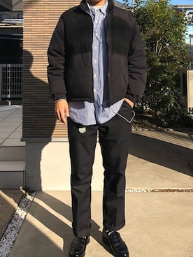 「Ralph Lauren」｜「アイテム（ダウンジャケット/コート）」を使った、ittoさん（メンズ・177cm）の冬コーディネート