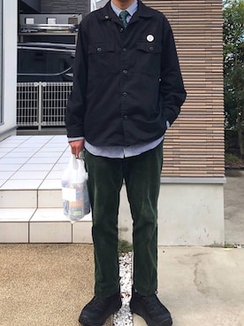 「giraffe（ジラフ）のアイテム」を使った、ittoさん（メンズ・177cm）の春コーディネート