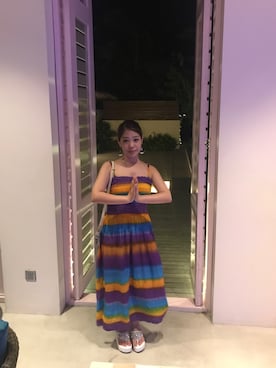 「ハネムーン」｜あみさん（レディース・154cm）の夏コーディネート