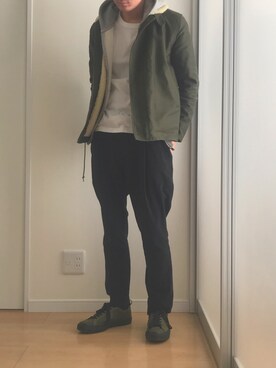 「A.P.C.（アーペーセー）のアイテム（ブルゾン）」を使った、はんてんさん（メンズ・170cm）の春コーディネート