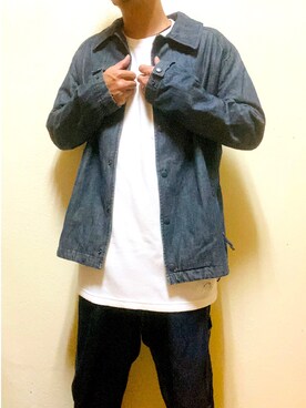 「SMITH'S（スミス）のアイテム（パンツ）」を使った、tamtamrompさん（メンズ・170cm）の春コーディネート